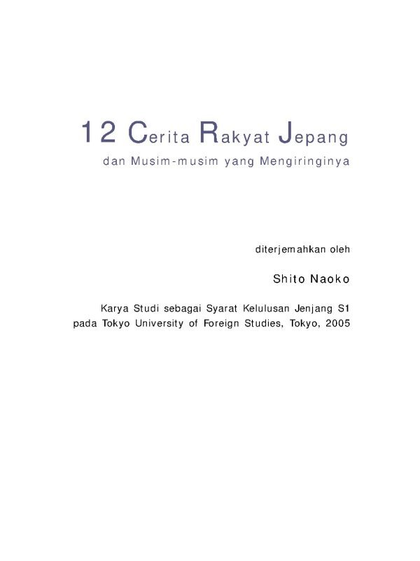 Cerita Rakyat Jepang untuk Anak INDONESIA