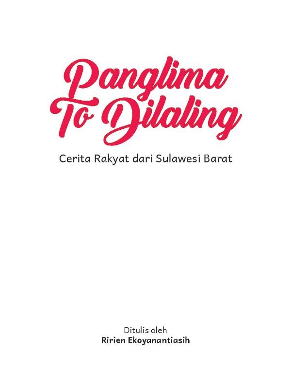 Cerita Panglima To Dilaling