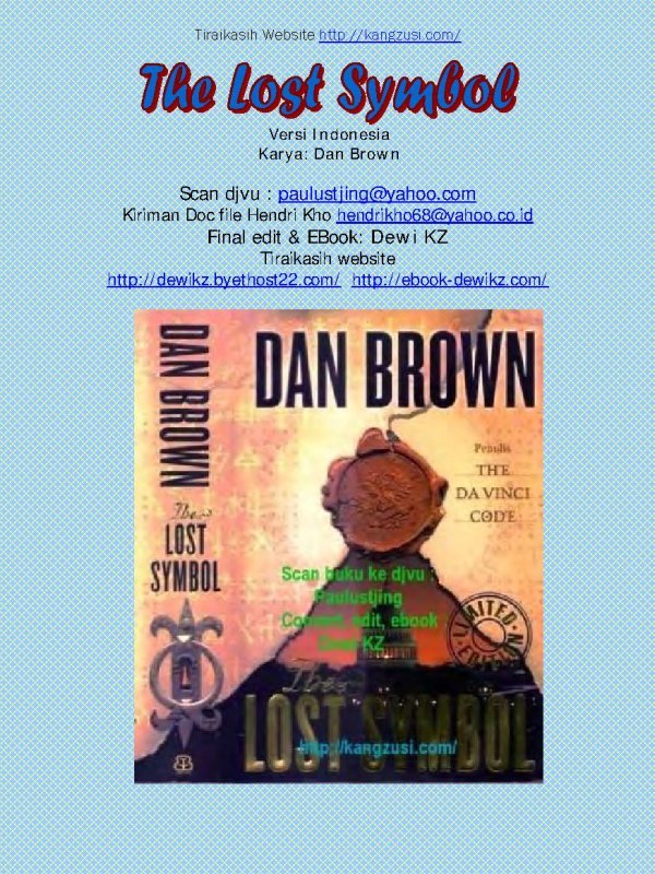 Dan Brown The Lost Symbol