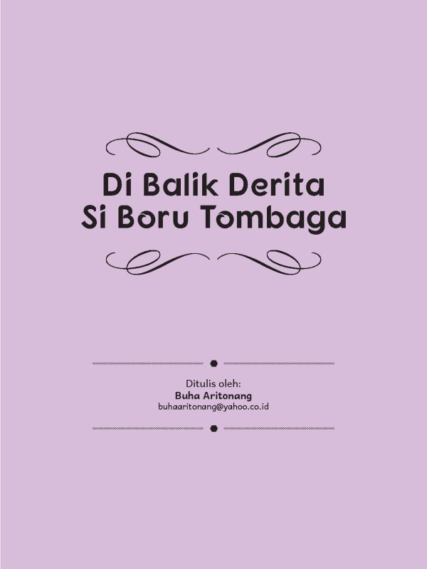 Dibalik Derita si Boru Tombaga