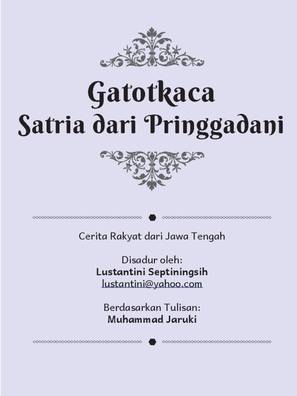 Gatotkaca Satria dari Pringgadani