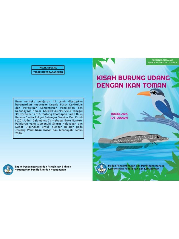 Kisah Burung Udang dengan Ikan Toman