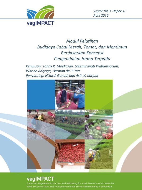 Modul Pelatihan Budidaya Cabai Merah, Tomat, dan Mentimun Berdasarkan Konsepsi ...