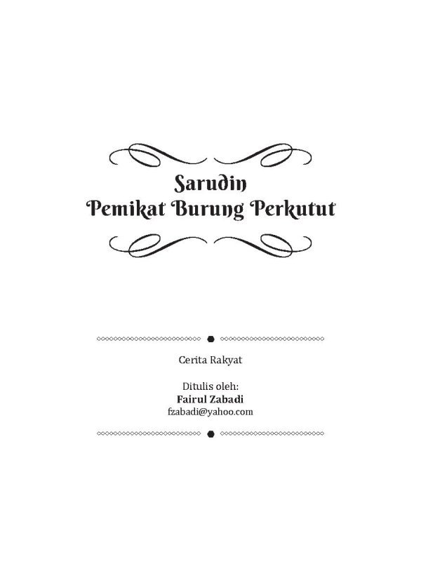 Smp Sarudin Pemikat Burung Perkutut