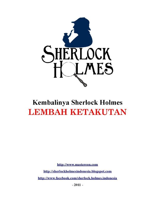 Sherlock Holmes Lembah Ketakutan