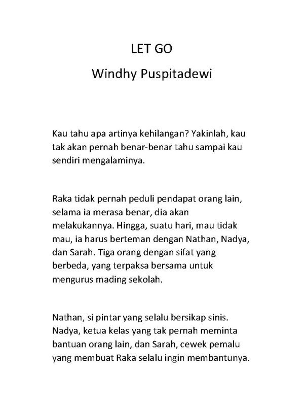 Windhy Puspitadewi Let Go