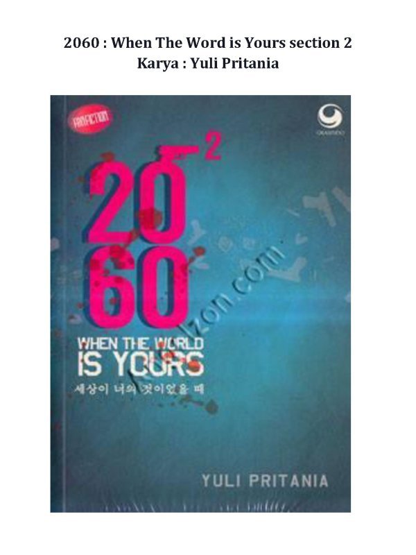 Yuli Pritania 2 2060 When The World Is Your