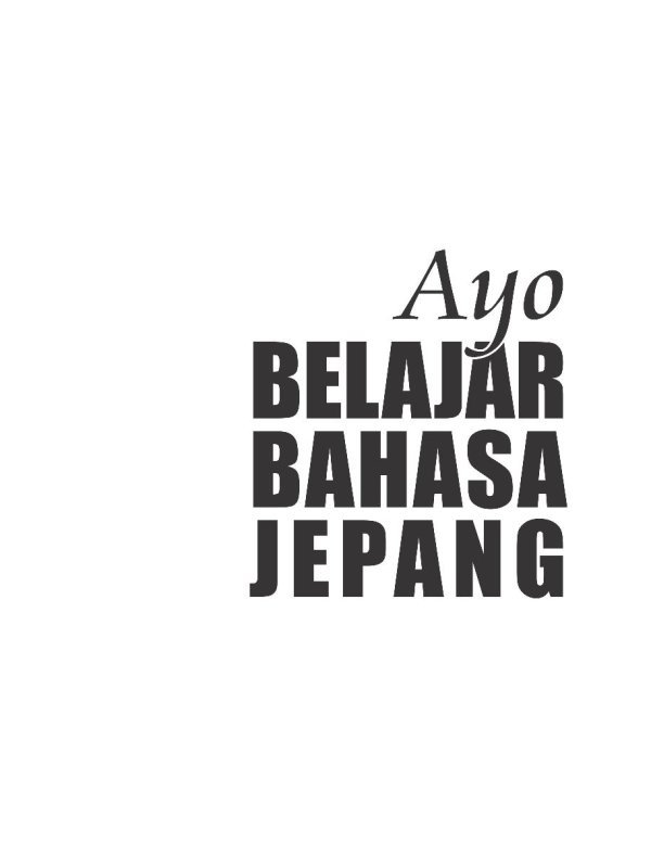 Ayo Belajar Bahasa Jepang