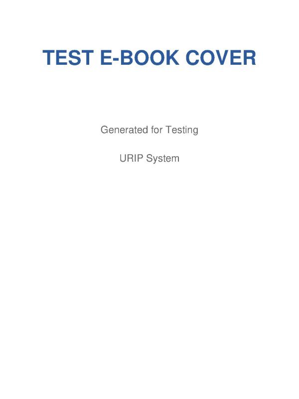 Test E-Book untuk Generate Cover